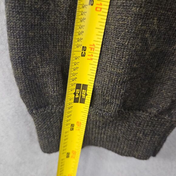 BR L Extra Fine Merino Wool Argyle Sweater Mens Large Greens Tight Knit Preppy - Picture 6 of 7